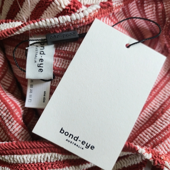 New Bond-Eye Maxam Rooibos Stripe One Piece Swimsuit One Size NWT - Picture 10 of 11